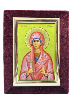 Икона бархат св. мц. София  9/12 см