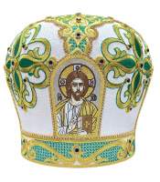 Митра, парча, орнамент (вышитые иконы) 58р