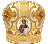 Митра парча Греция (белое золото)  59,5 р