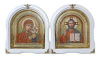 Вседержитель Казанская арка ( янтарь) 24/27 см