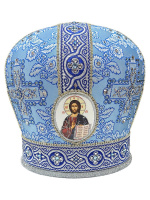 Митра парча (голубое серебро) 56р