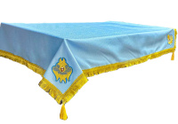 Скатерть ( фактурная парча, вышивка ) 150х150 см