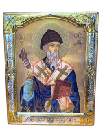 Икона СПИРИДОН(стекло) 16/21см