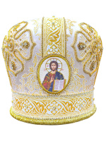 Митра парча Т (белое золото) 57,5 р