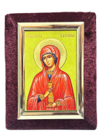 Икона бархат св. Соломия  9/12 см