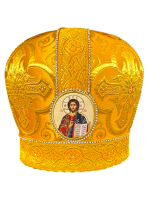 Митра парча Греция (желтая с золотом) 58,5р