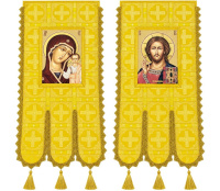 Хоругви тканевые, парча Т (иконы на холсте) 50/120