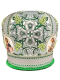 Митра парча Греция (зеленый с серебром) 60 р