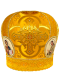Митра парча Греция (желтая с золотом) 57,5р