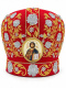 Митра габардин, вышивка (красная с золотом) 60 р
