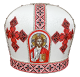 Митра, парча, орнамент (вышитые иконы) 57,5р