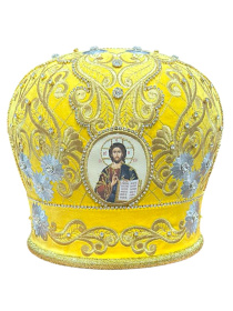 Митра иерейская, вышивка на бархате (Царская) 58р