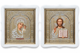 Вседержитель Казанская  №17Ф (рамка) 25/29 см