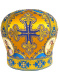 Митра парча Греция (желто-синяя) 58,5р