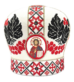 Митра иерейская вышивка на парче  (калина) 58,5р