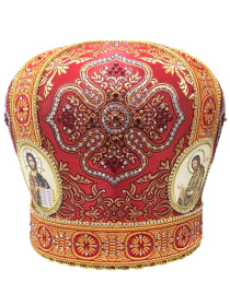 Митра парча Т (красное золото) 59,5 р