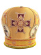Митра парча Греция (желтая с бордо) 58 р