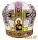 Митра парча Греция (белый с фиолетовым) 56р