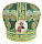 Митра парча дТ (зеленый с золотом, иконы холст) 57,5р