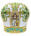 Митра, парча, орнамент (вышитые иконы) 58р