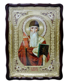 Спиридон в ризе с эмалью 52/64 см