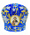 Митра, бархат, синяя (вышивка) 57,5р