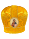 Митра парча Греция (желтая с золотом) 58,5р