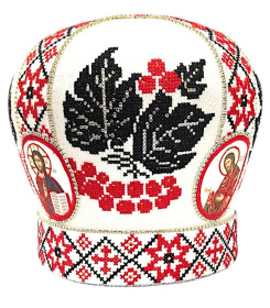 Митра иерейская вышивка на парче  (калина) 58,5р