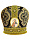 Митра парча Т (черный с золотом) 56р