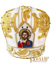Митра белая, Крест ПЦУ (вышивка) 57,5р.