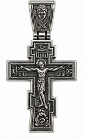 Крест прямой (никель) 3/6 см