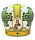 Митра парча  (зеленый с золотом, иконы холст) 63р