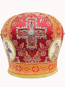 Митра парча Т (красное золото) 59 р