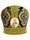 Митра парча Т (черный с золотом) 56р