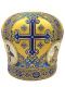 Митра парча Греция (желто-синяя)  58р