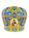 Митра парча Греция (желто-синяя)  59,5р