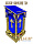 Аналой боковой, синий (металл + бархат) 50/50/116см