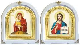  Пара  СПАСИТЕЛЬ И ПОЧАЕВСКАЯ БОЖИЯ МАТЕРЬ (12-БВП-10) 26/29