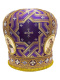 Митра парча  (фиолетовый с золотом) 56р