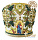 Митра иерейская ручная вышивка канителью (зеленый) 59р